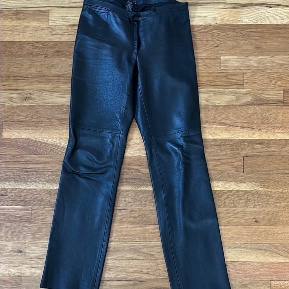BCBGMaxAzria Black Flare Wide Leg Jeans